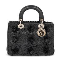 Christian Dior, Small Diorissimo Bag in Black Leather