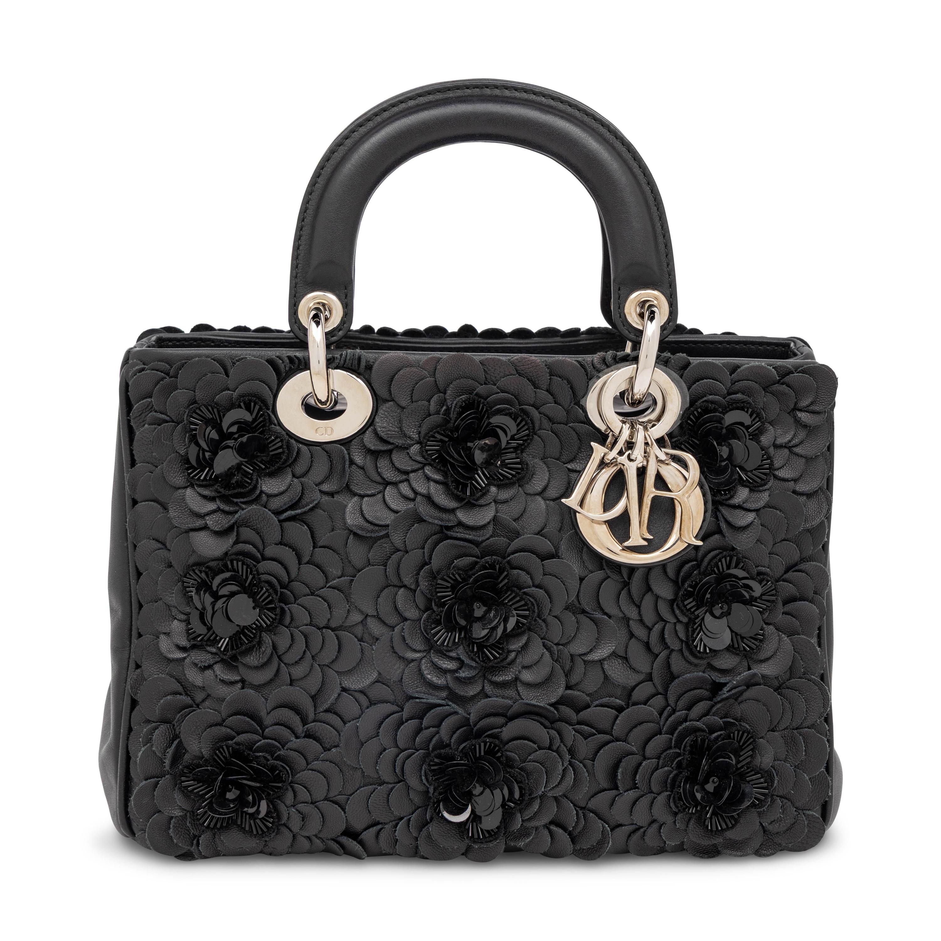 Christian Dior, Small Diorissimo Bag in Black Leather