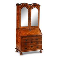 A Dutch Marquetry Bureau Cabinet