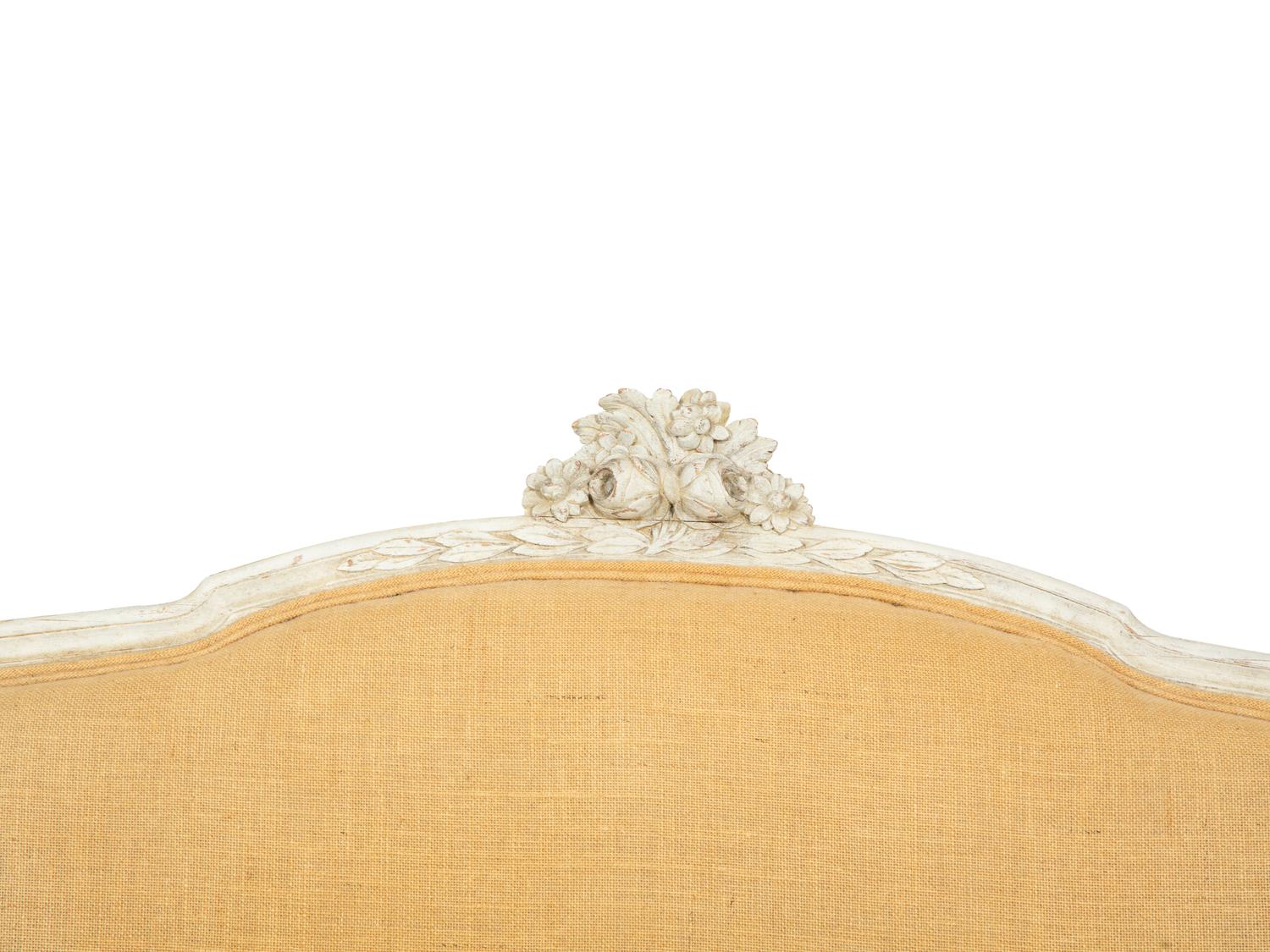 A Louis XVI Style Gray-Painted Canape