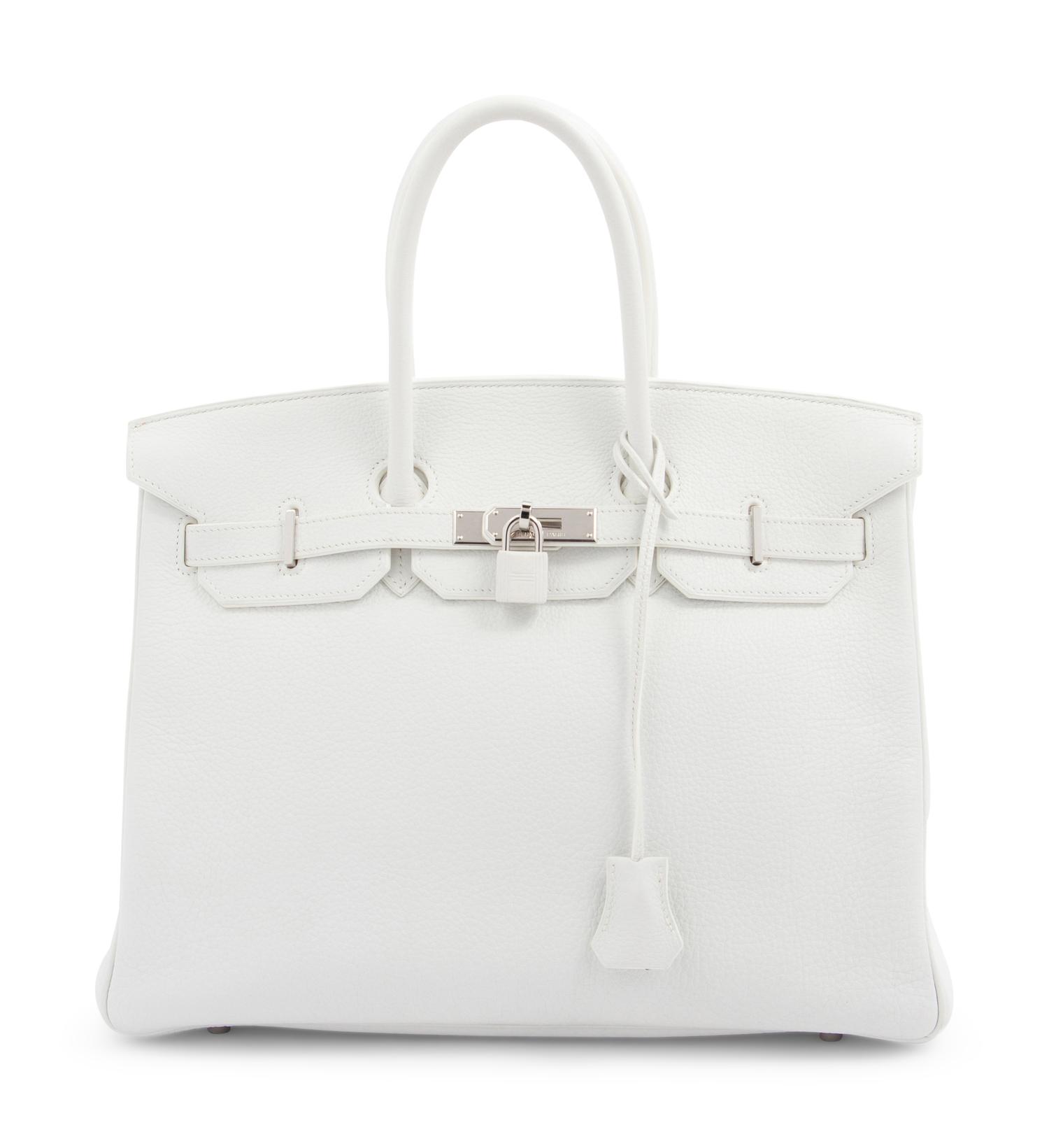 Hermès White 35cm Birkin Bag, 2008