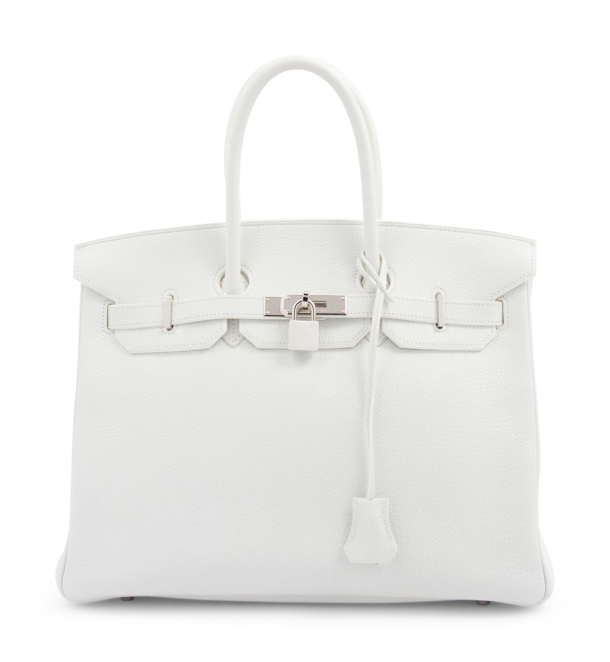 Hermès White 35cm Birkin Bag, 2008
