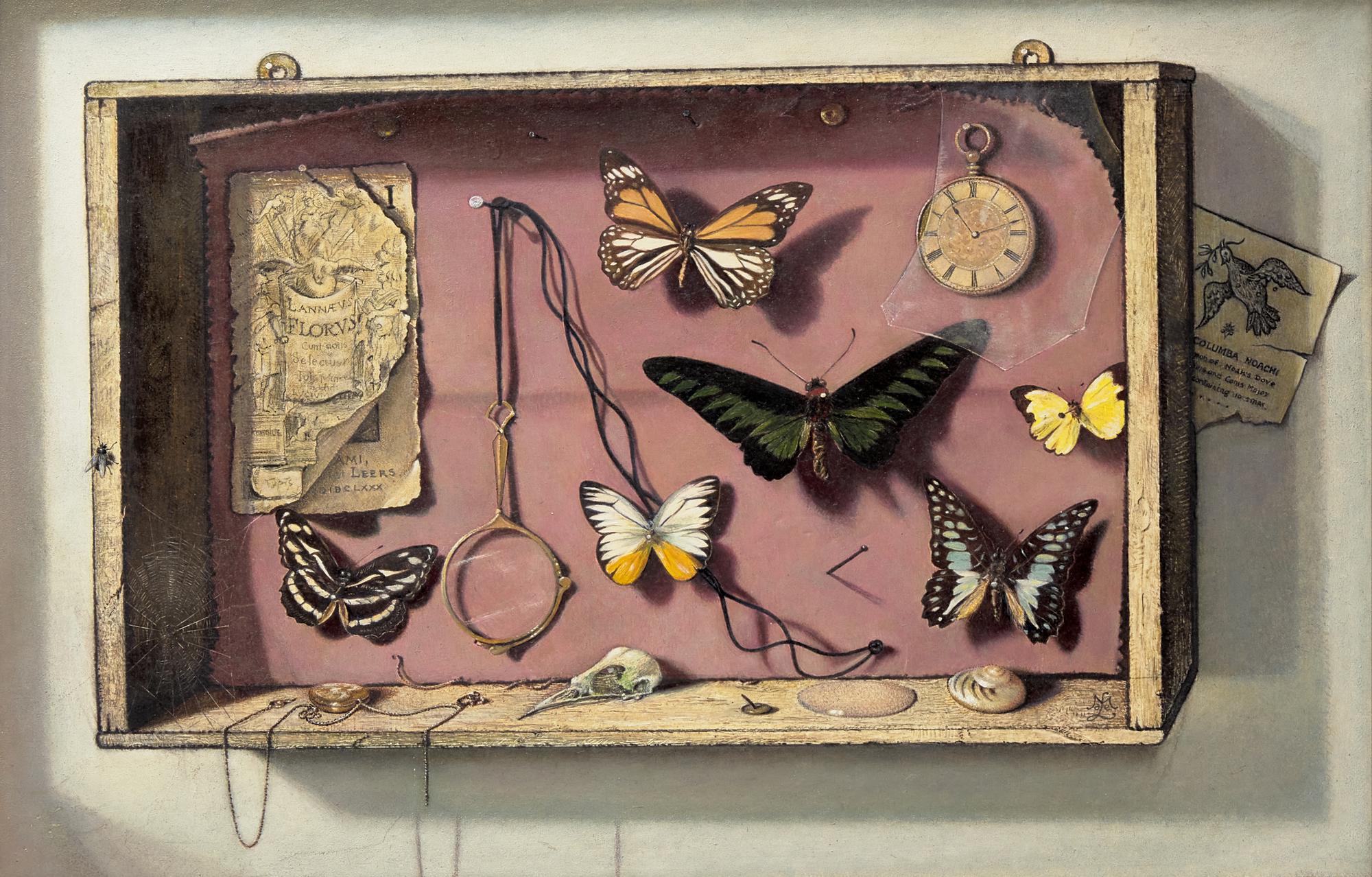 Lisa de Montfort (South African / English, 1906-1990), Trompe L'Oeil with Fly