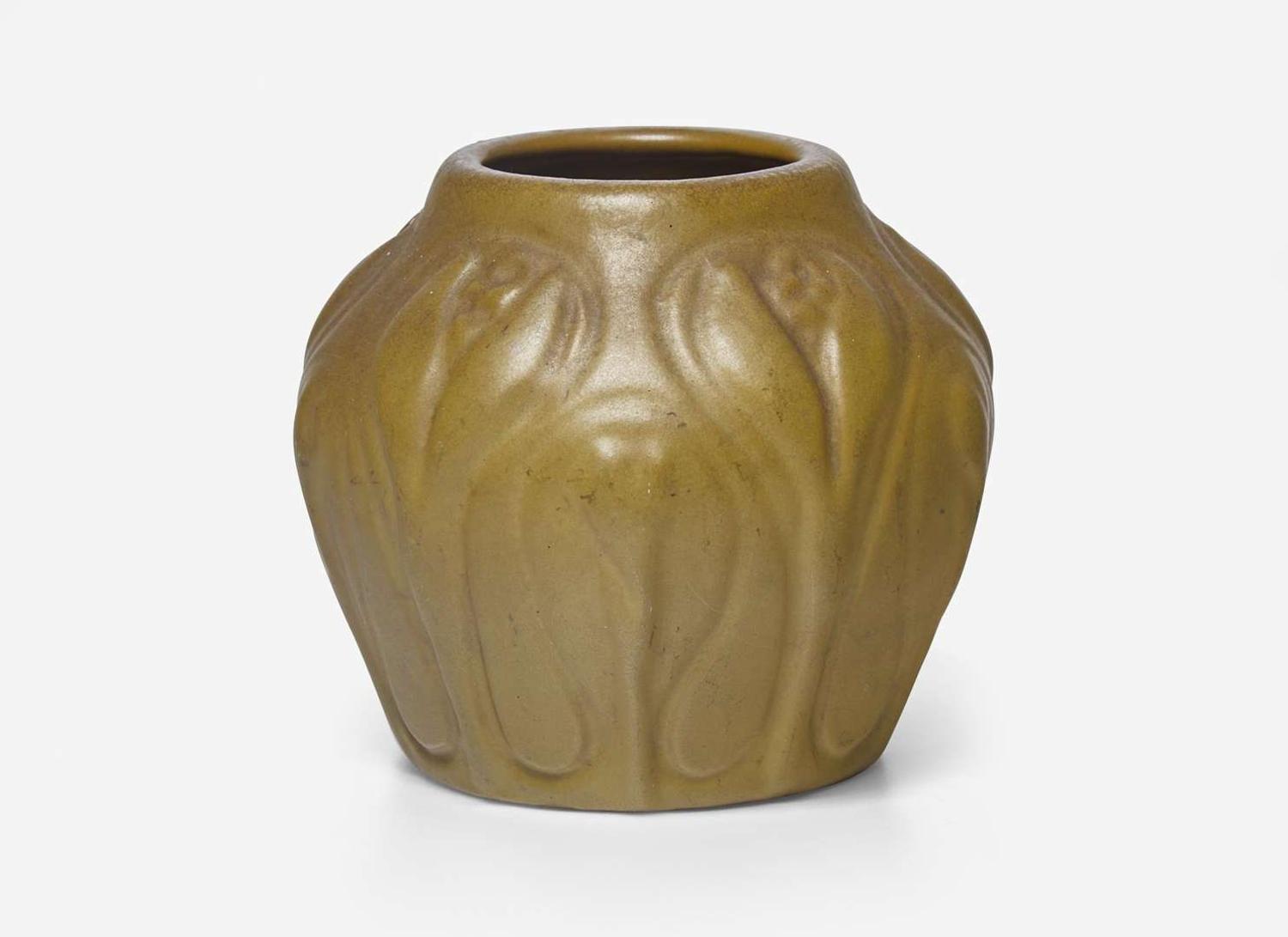 Van Briggle Pottery, Early Vessel with Crocuses