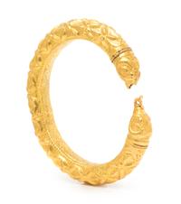 An Ancient Gold Rams Head Bangle Bracelet, 26.50 dwts.