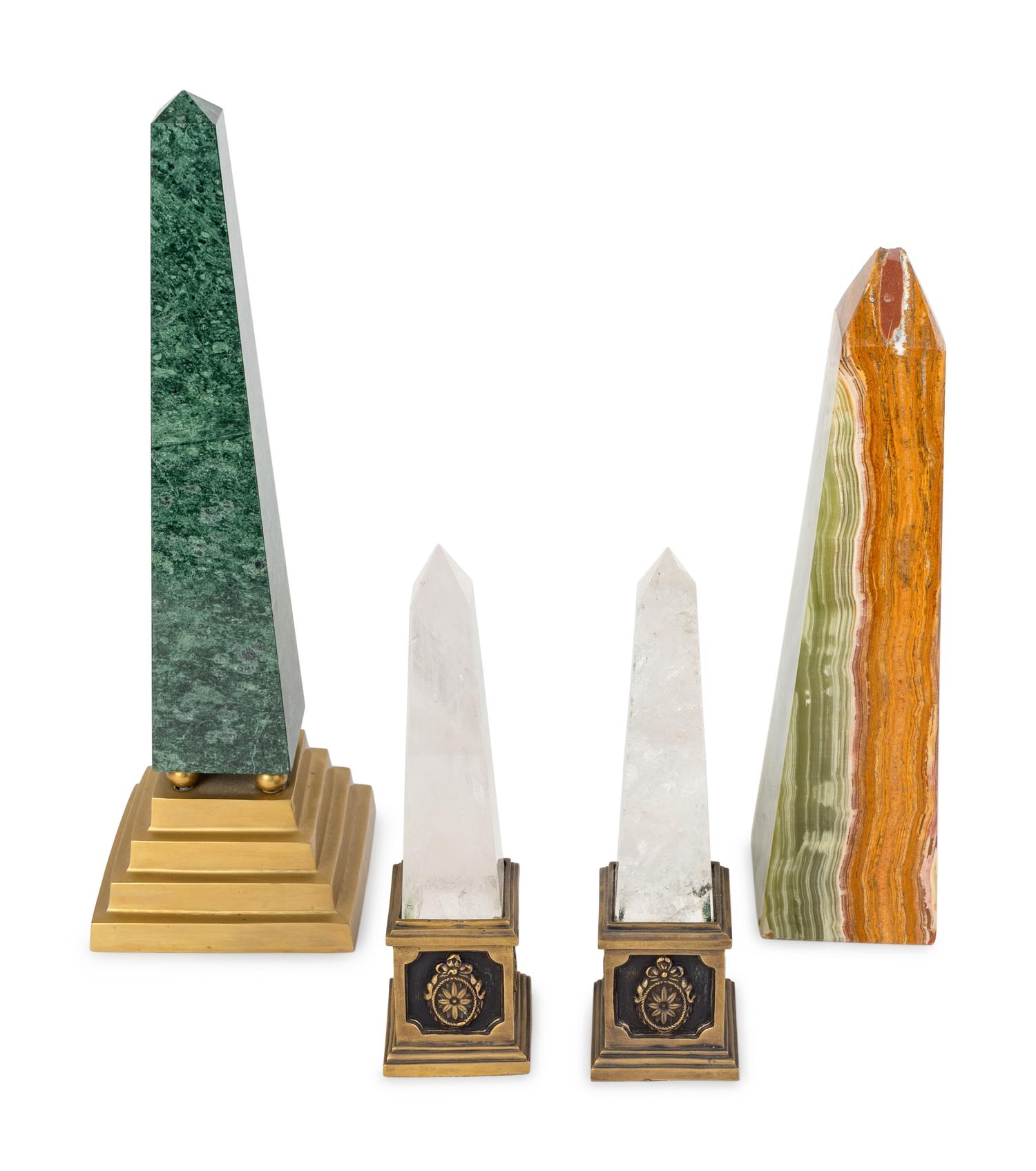 Four Neoclassical Style Obelisks — 20TH CENTURY
