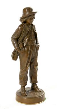 A French Bronze Figure, Jean Garnier (1853-1910), Height 16 3/4 inches.