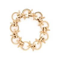 YELLOW GOLD FANCY LINK BRACELET