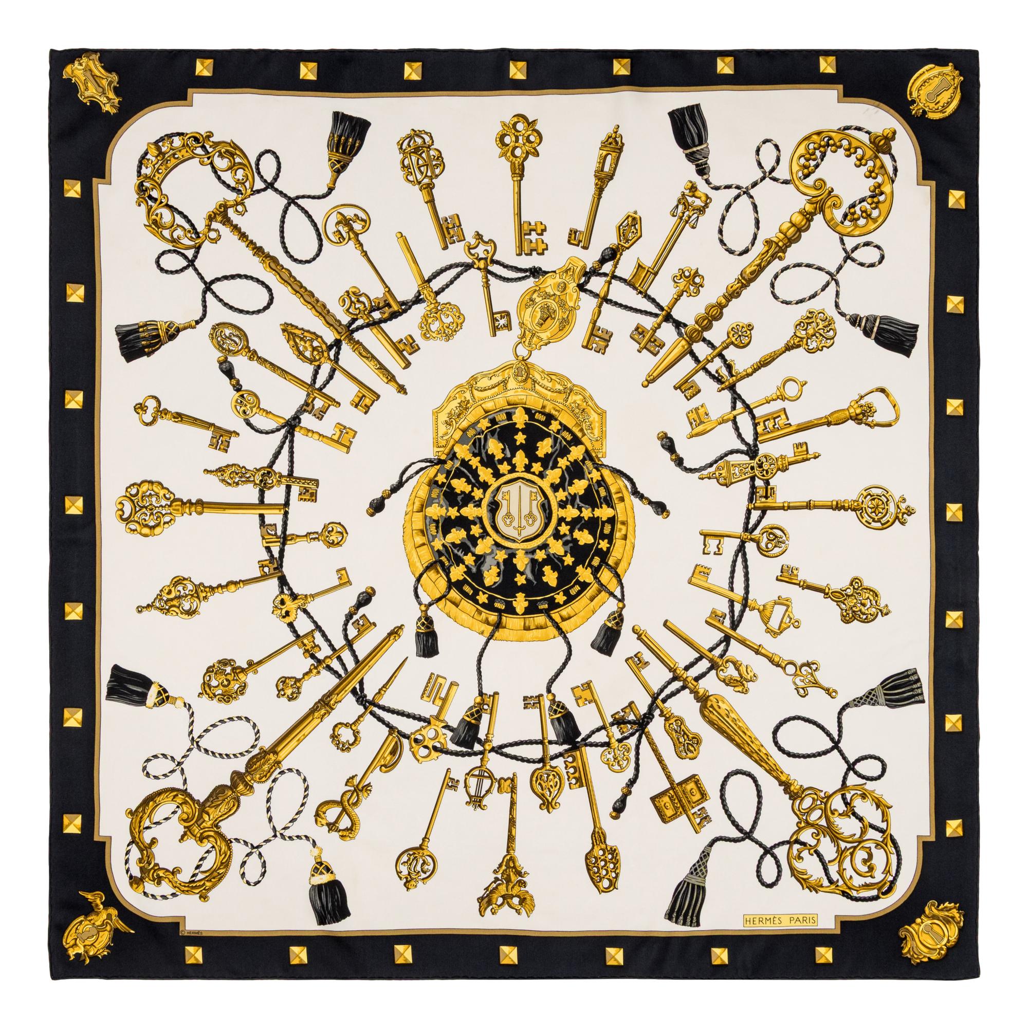 Hermès, Four Silk Scarves 90