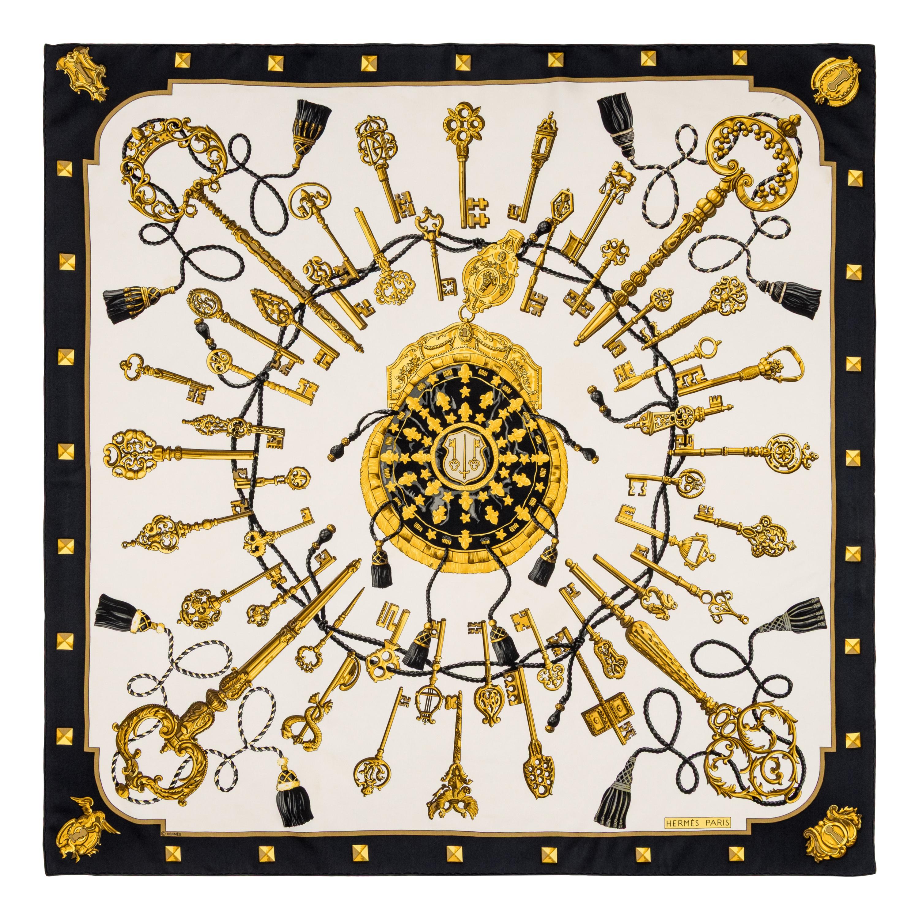 Hermès, Four Silk Scarves 90