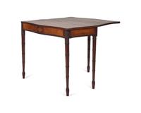 A Federal Inlaid Mahogany Card Table
