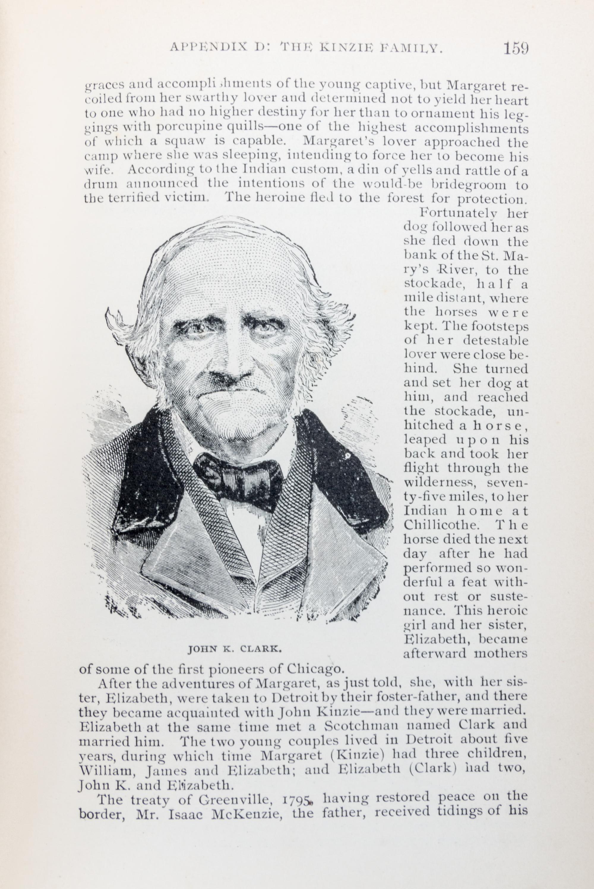 (CHICAGO) KIRKLAND, JOSEPH. The Chicago Massacre of 1812. First edition.