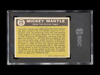 A Group of Three Graded 1961 Topps Mickey Mantle Baseball Cards