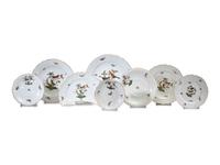 A Herend Rothschild Bird Porcelain Service for Twelve