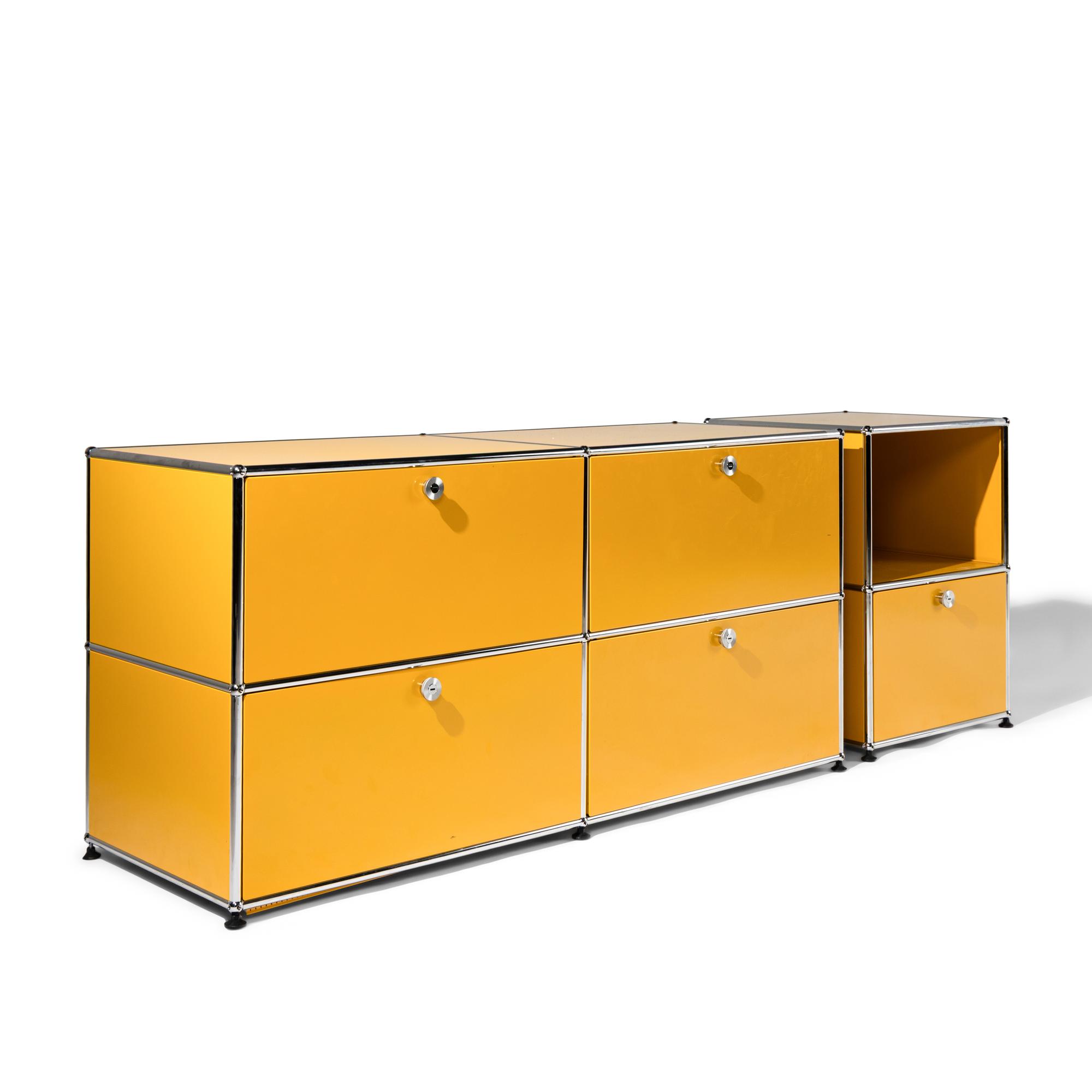 Yellow Cabinet System by USM Haller
