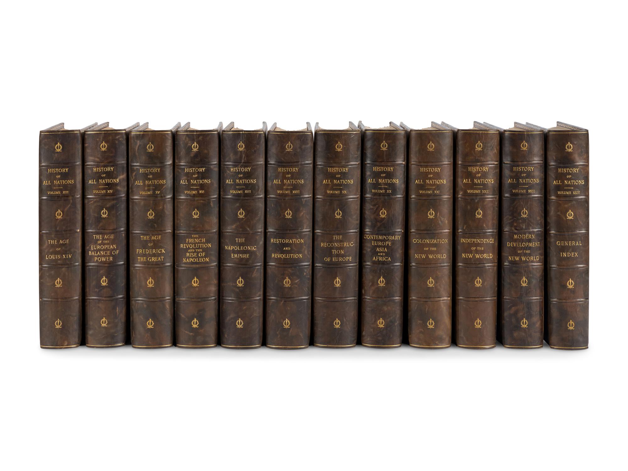 FLATHE, Theodor, John FISKE, Charles M. ANDREWS et al. A History of All Nations . John Henry Wright, translator. Philadelphia: Lea Brothers & Company, 1902.