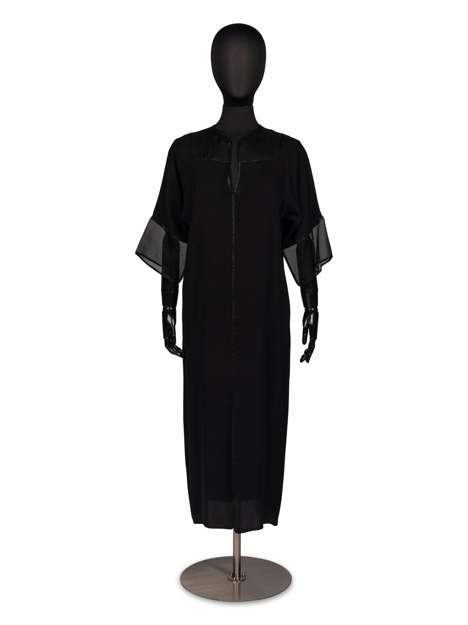 Geoffrey Beene Silk Semi-Sheer Dress