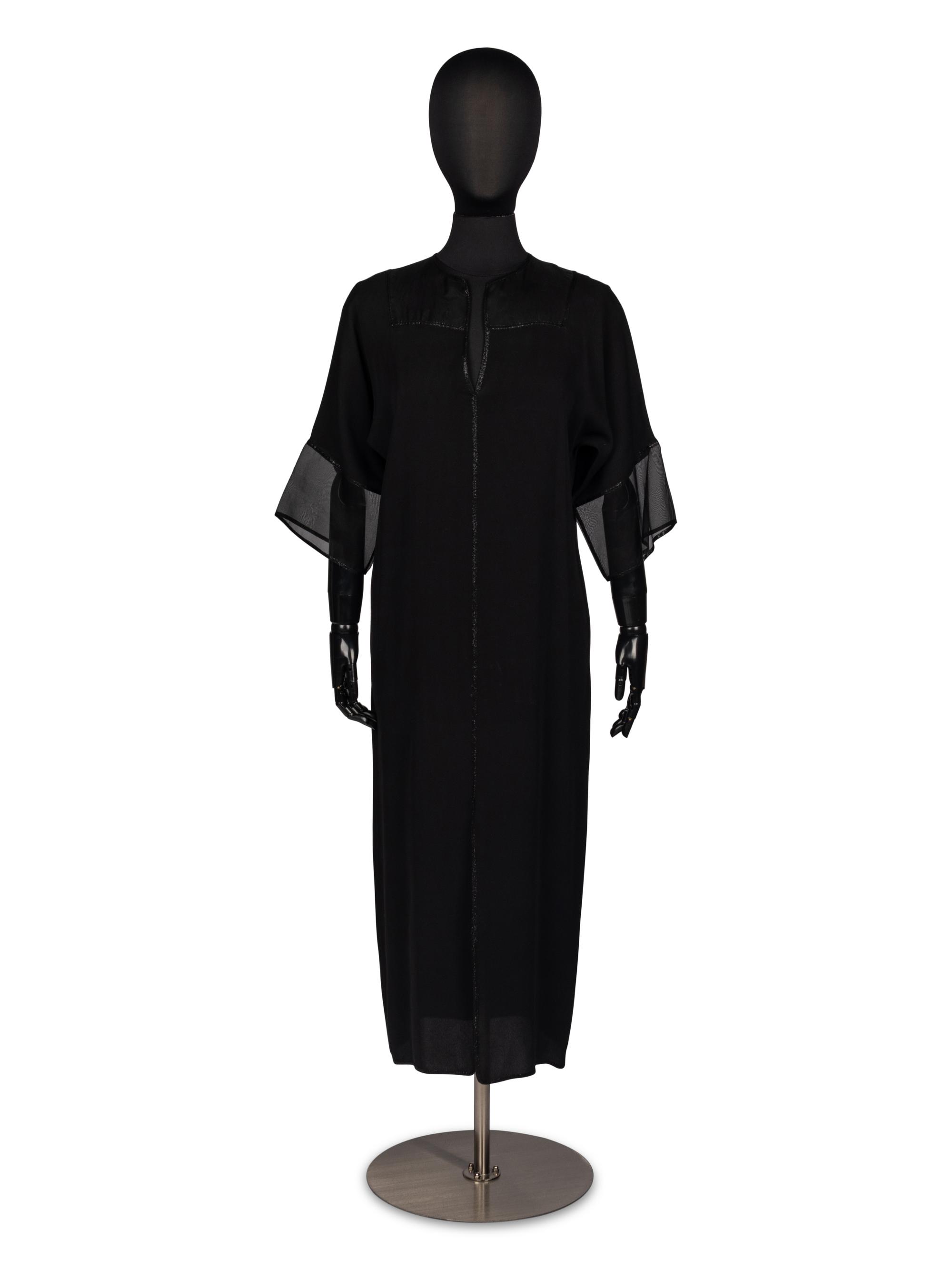 Geoffrey Beene Silk Semi-Sheer Dress