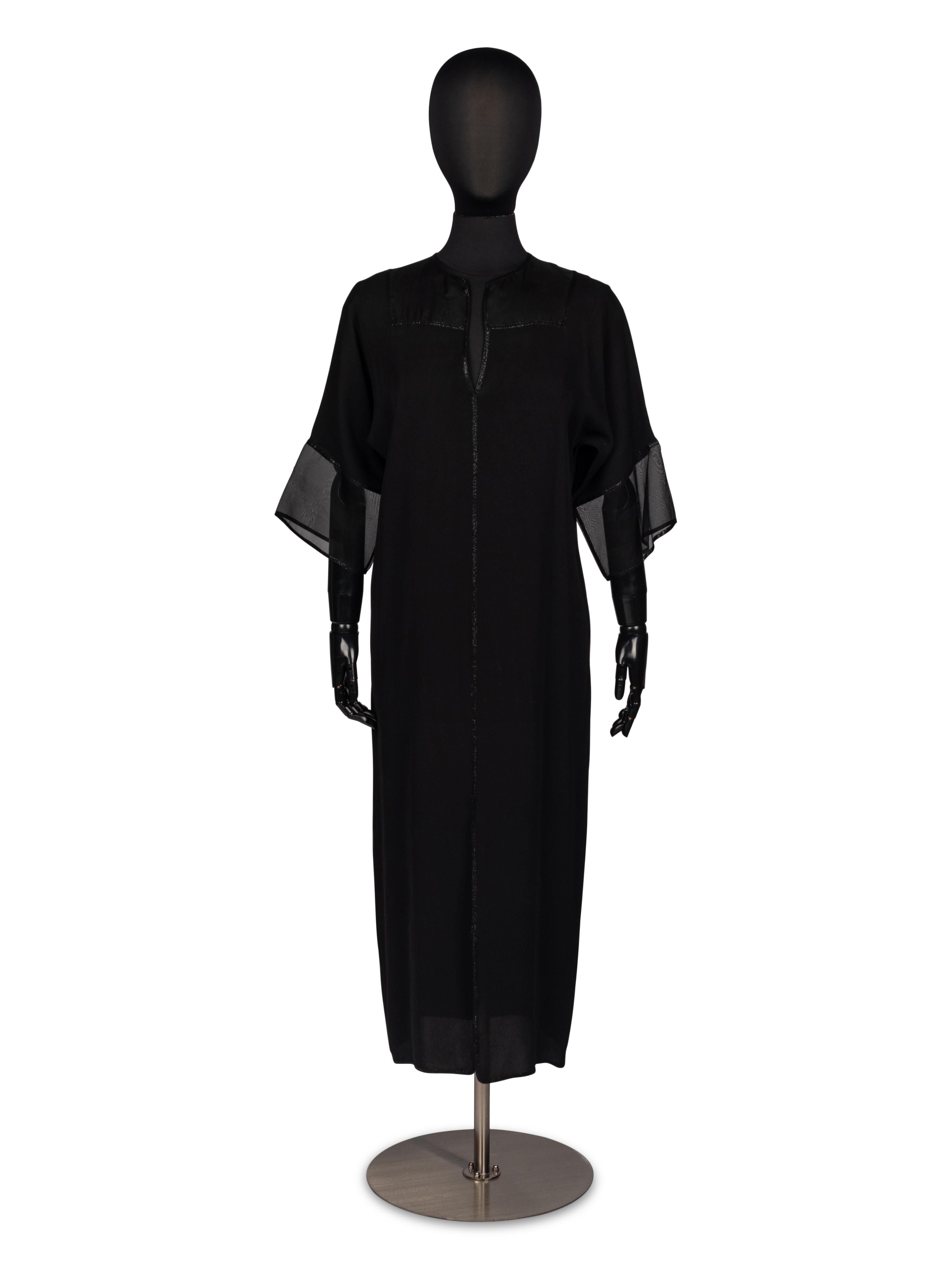 Geoffrey Beene Silk Semi-Sheer Dress