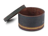Three Round Paint Decorated Boxes