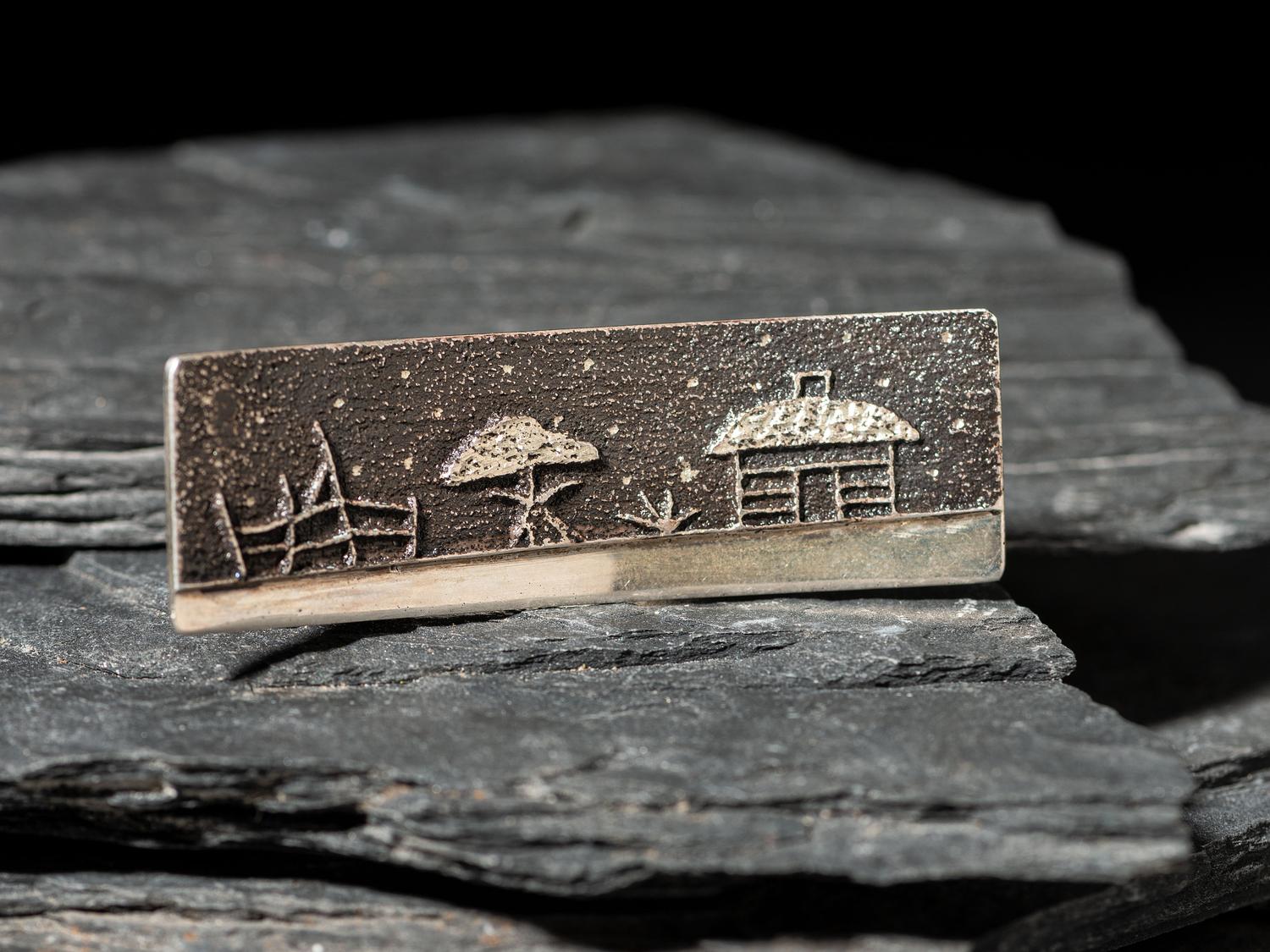 Tufa Cast Silver Ring