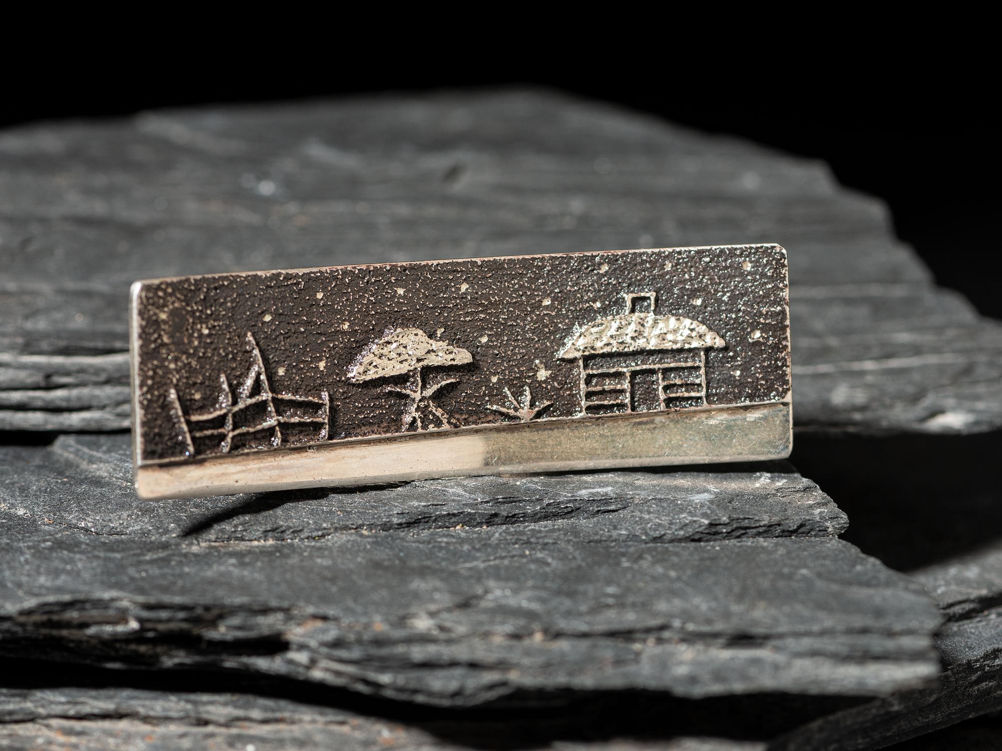 Tufa Cast Silver Ring