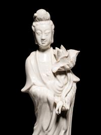 Three Blanc-de-Chine Porcelain Figures