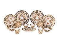 A Royal Crown Derby Traditional Imari Porcelain Dinner Service