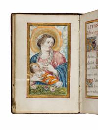 CLAUDE RUFFIN (Paris, 1554-c. 1636) Prayerbook, in Latin and French, illuminated manuscript on parchment [France, Paris, 1634]