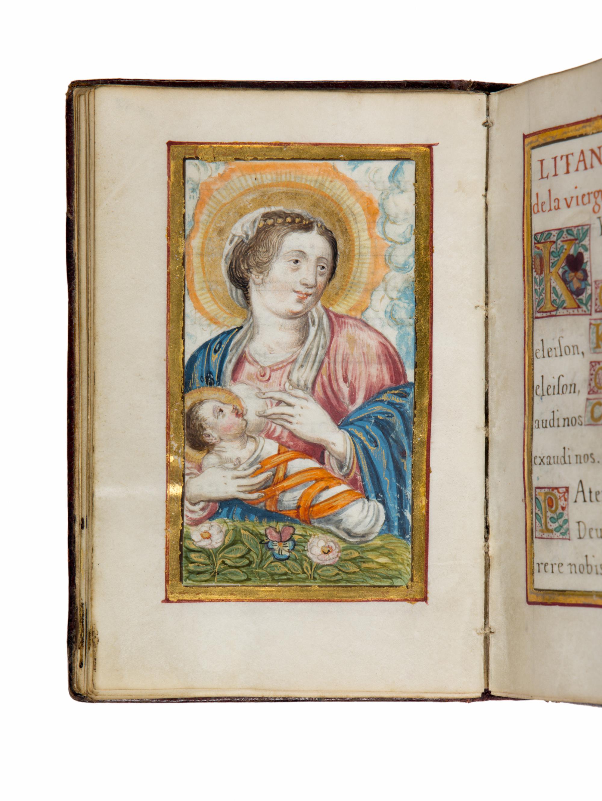 CLAUDE RUFFIN (Paris, 1554-c. 1636) Prayerbook, in Latin and French, illuminated manuscript on parchment [France, Paris, 1634]