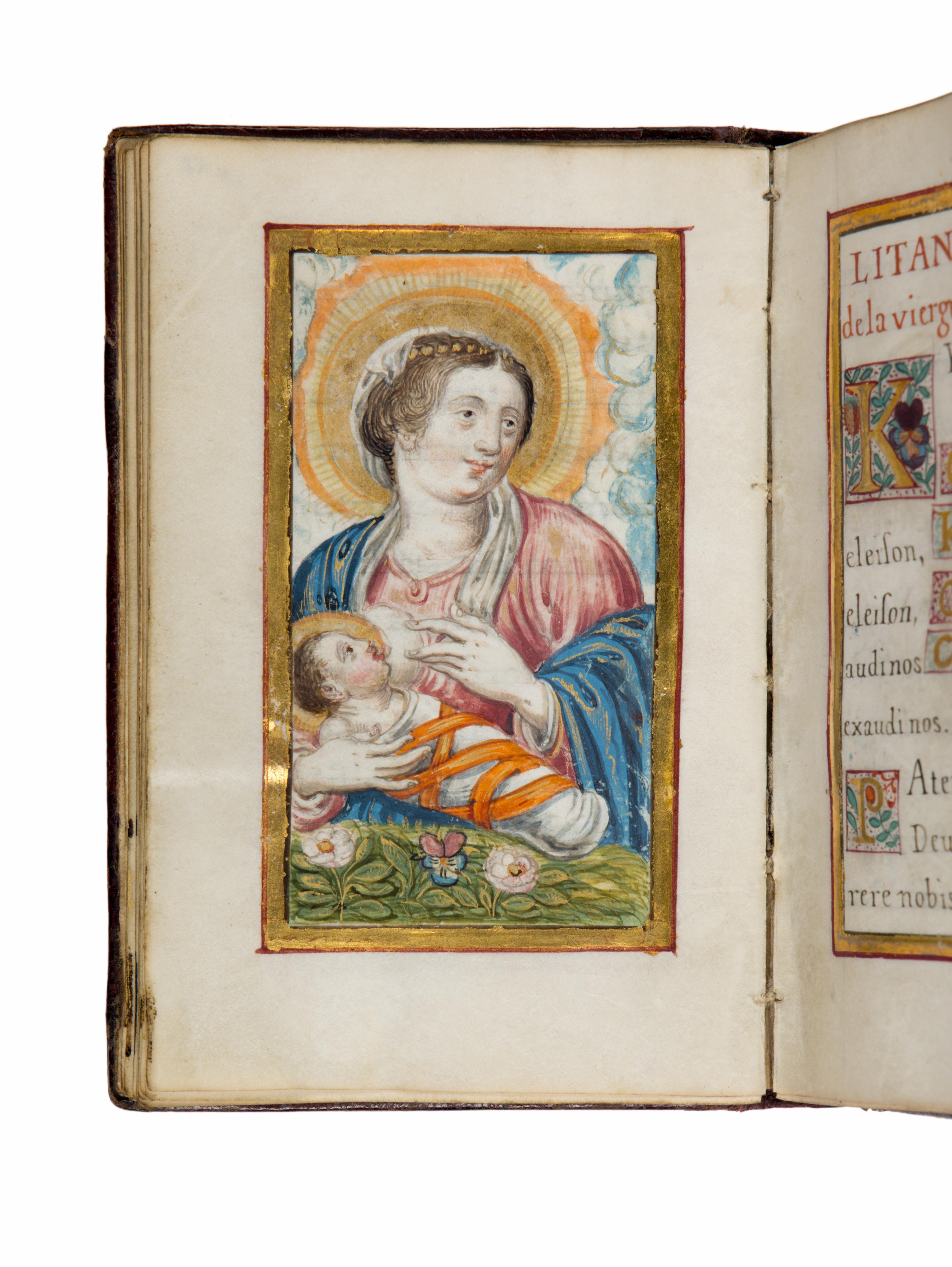 CLAUDE RUFFIN (Paris, 1554-c. 1636) Prayerbook, in Latin and French, illuminated manuscript on parchment [France, Paris, 1634]