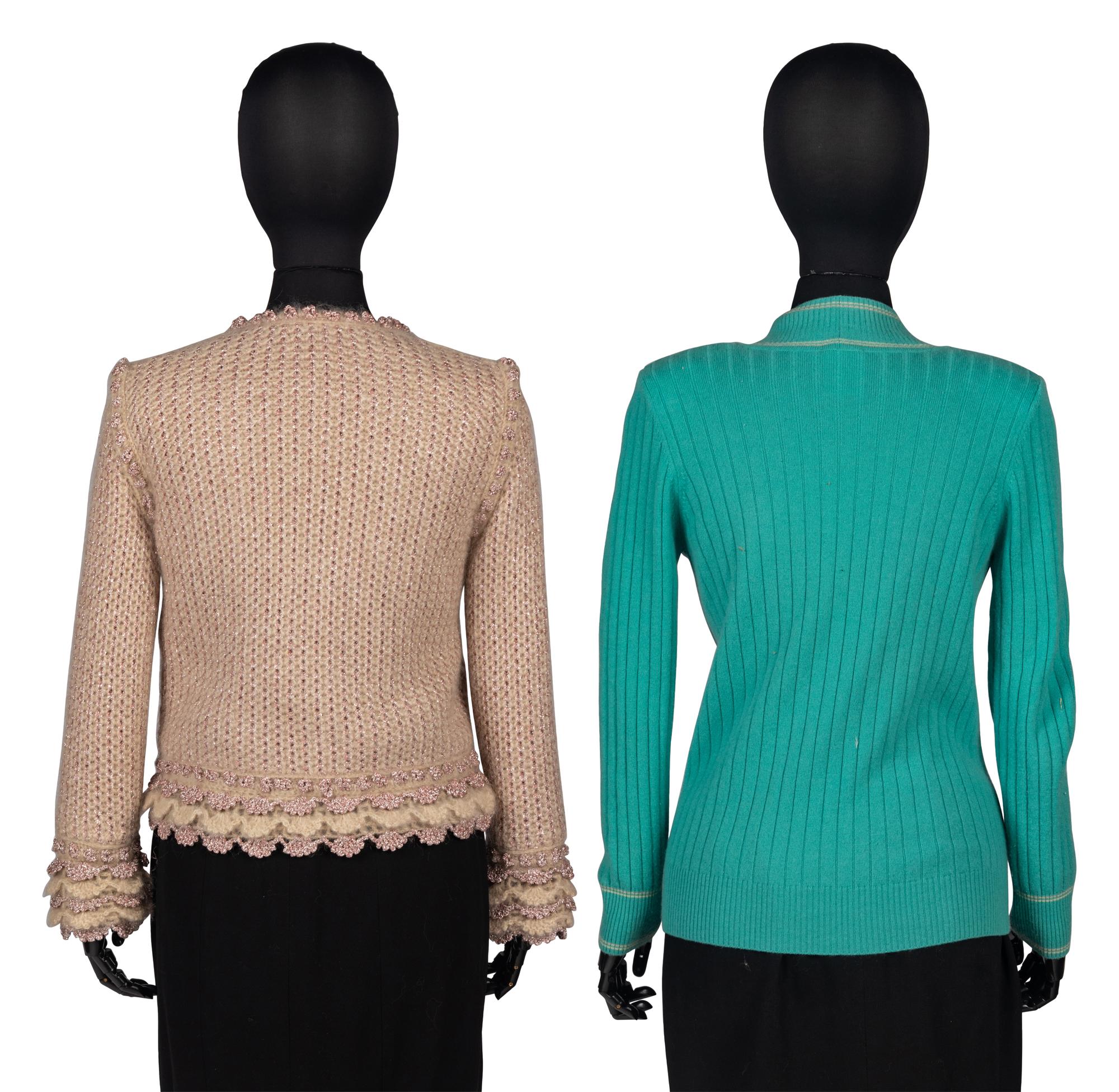 Two Chanel Cardigan Sweaters, 2000s