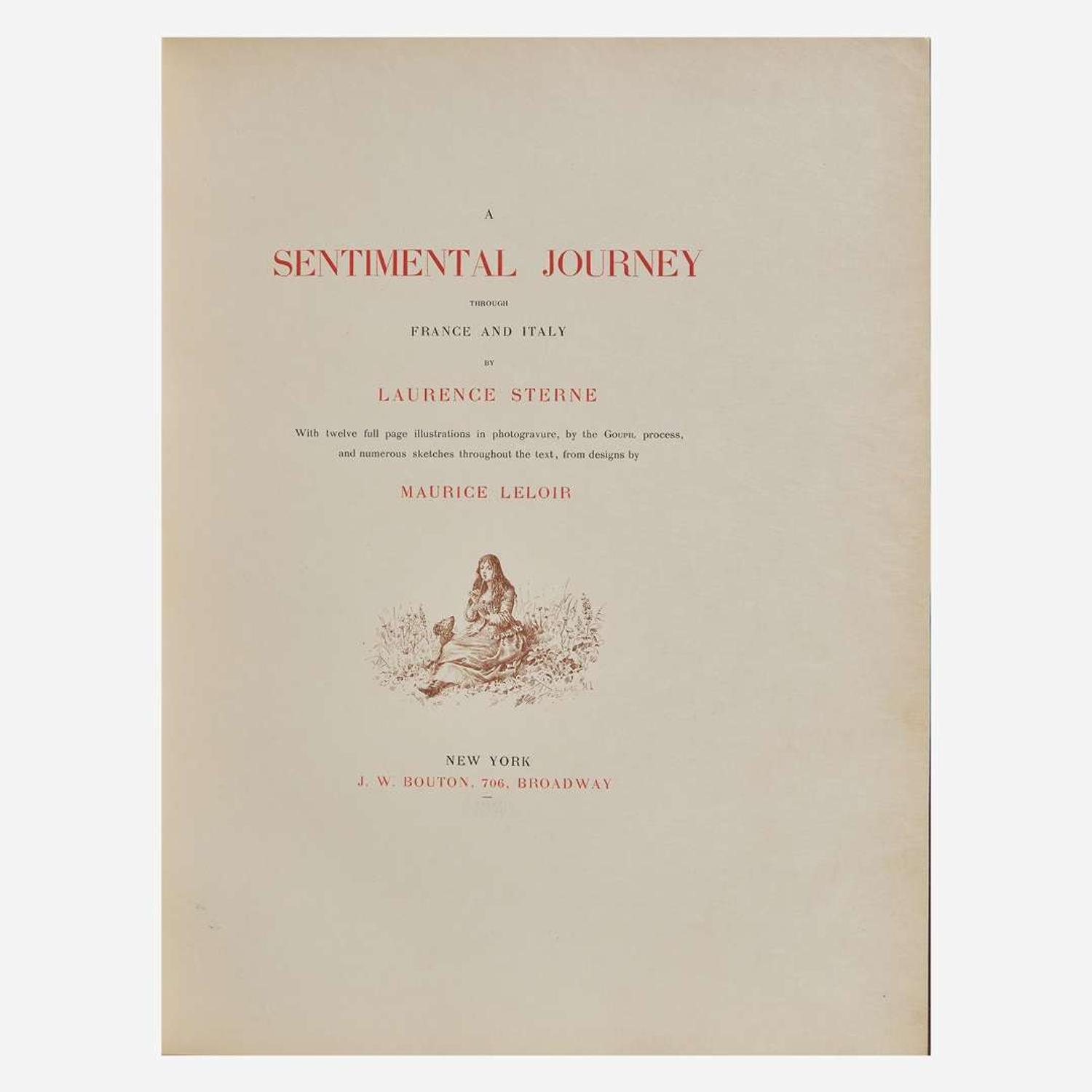 [Children's & Illustrated] [Leloir, Maurice] Sterne, Laurence A Sentimental Journey Through France and Italy