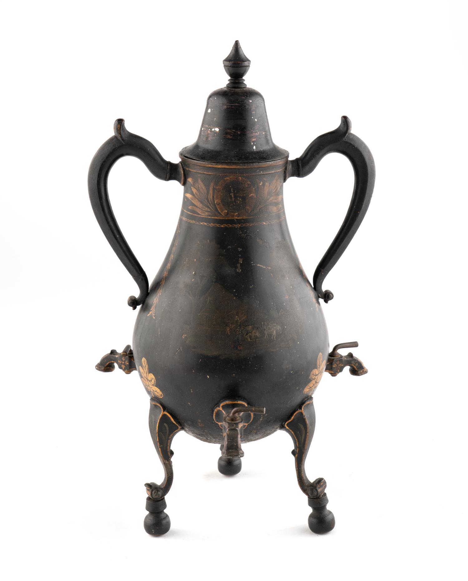 A Dutch Painted Tole Cafetière