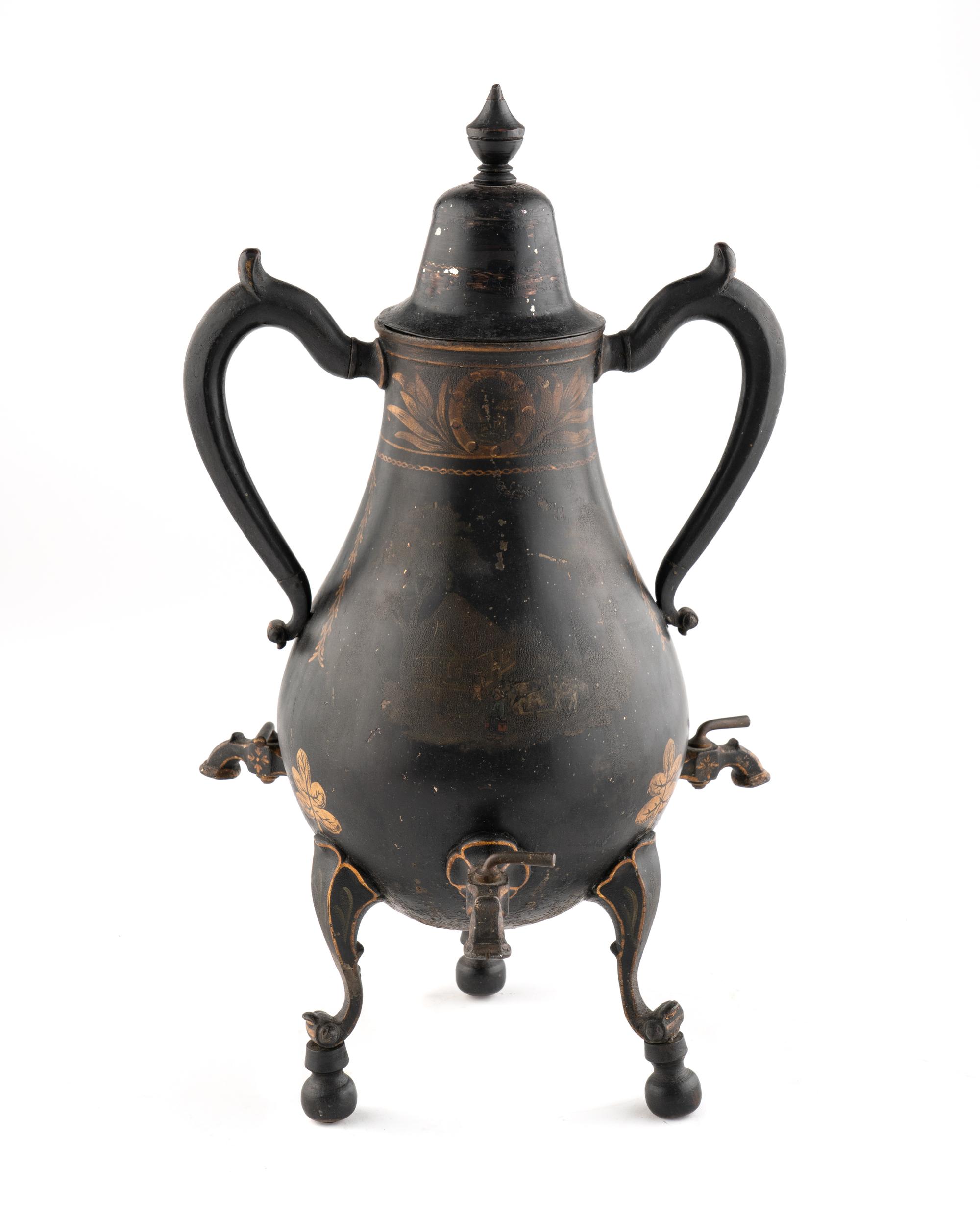 A Dutch Painted Tole Cafetière