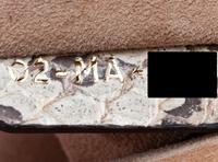 Christian Dior Tan Python Lady Dior Bag, 2019