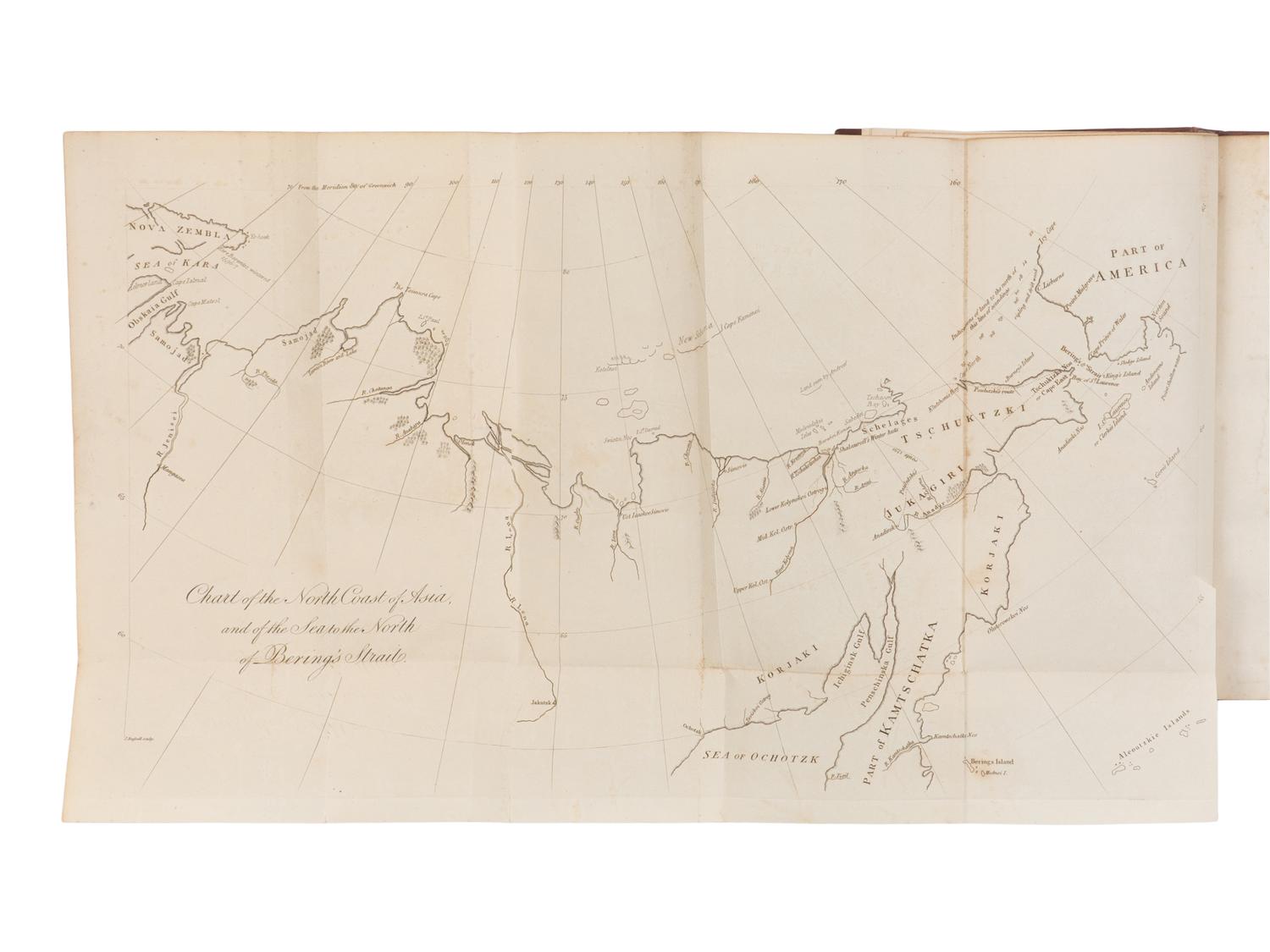 [Travel & Exploration] Burney, Captain James. A Chronological History of North-Eastern Voyages of Discovery; and of the Early Eastern Navigations of The Russians