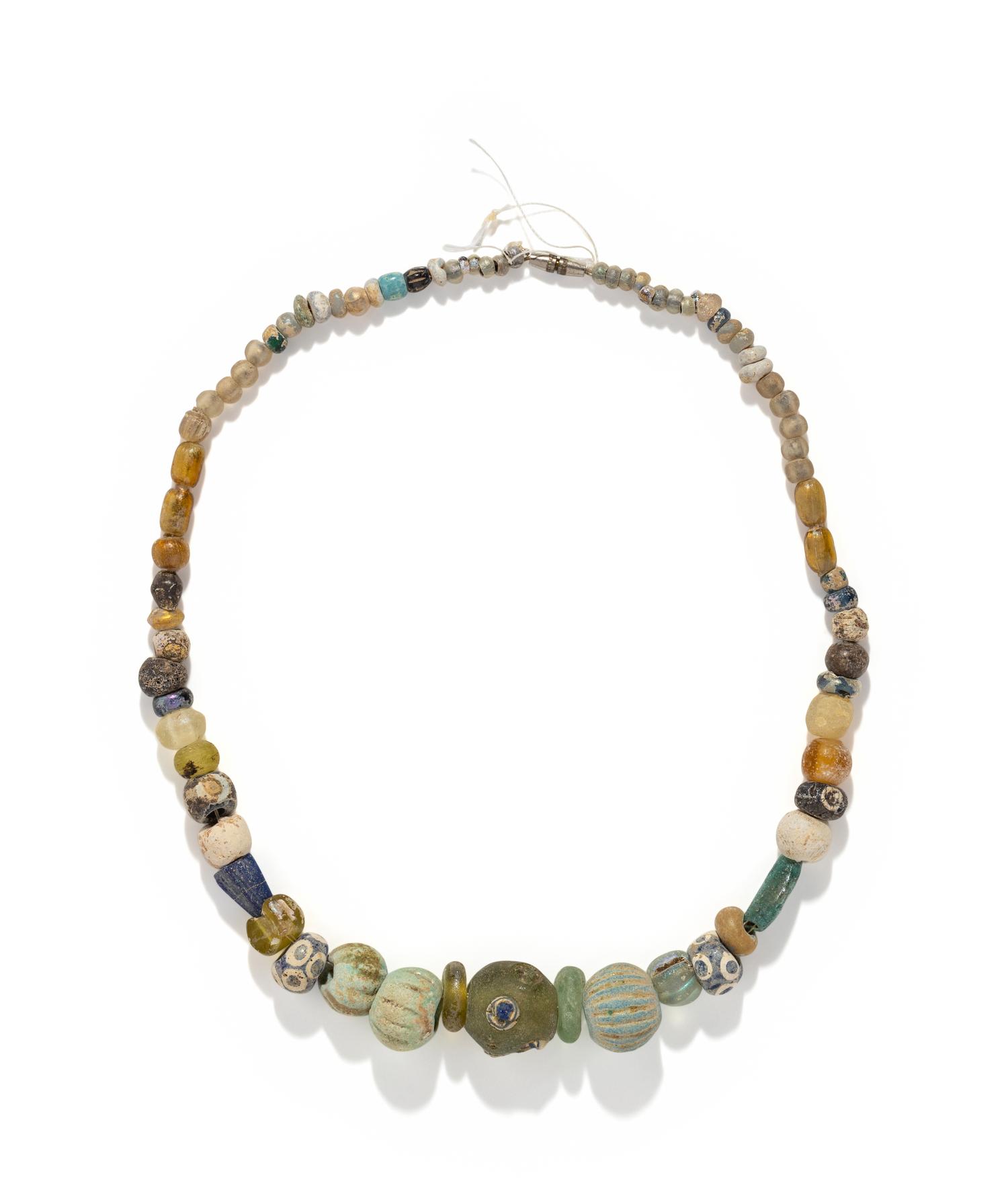 A Near Eastern Glass Bead Necklace