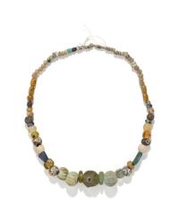 A Near Eastern Glass Bead Necklace