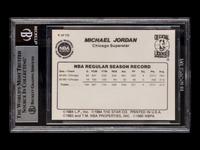 A 1986 Star Michael Jordan Set Pro Stats Card No. 4 (BGS 8 NM-MT)