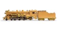 A Group of Four Brass Locomotive and Tenders