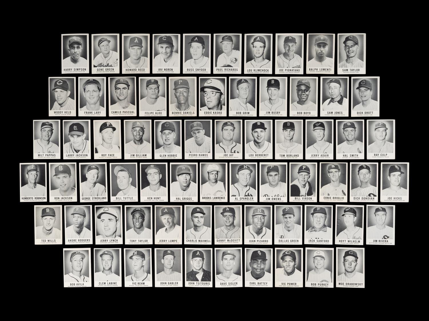 A Group of 68 Assorted 1960 Leaf Baseball Cards,