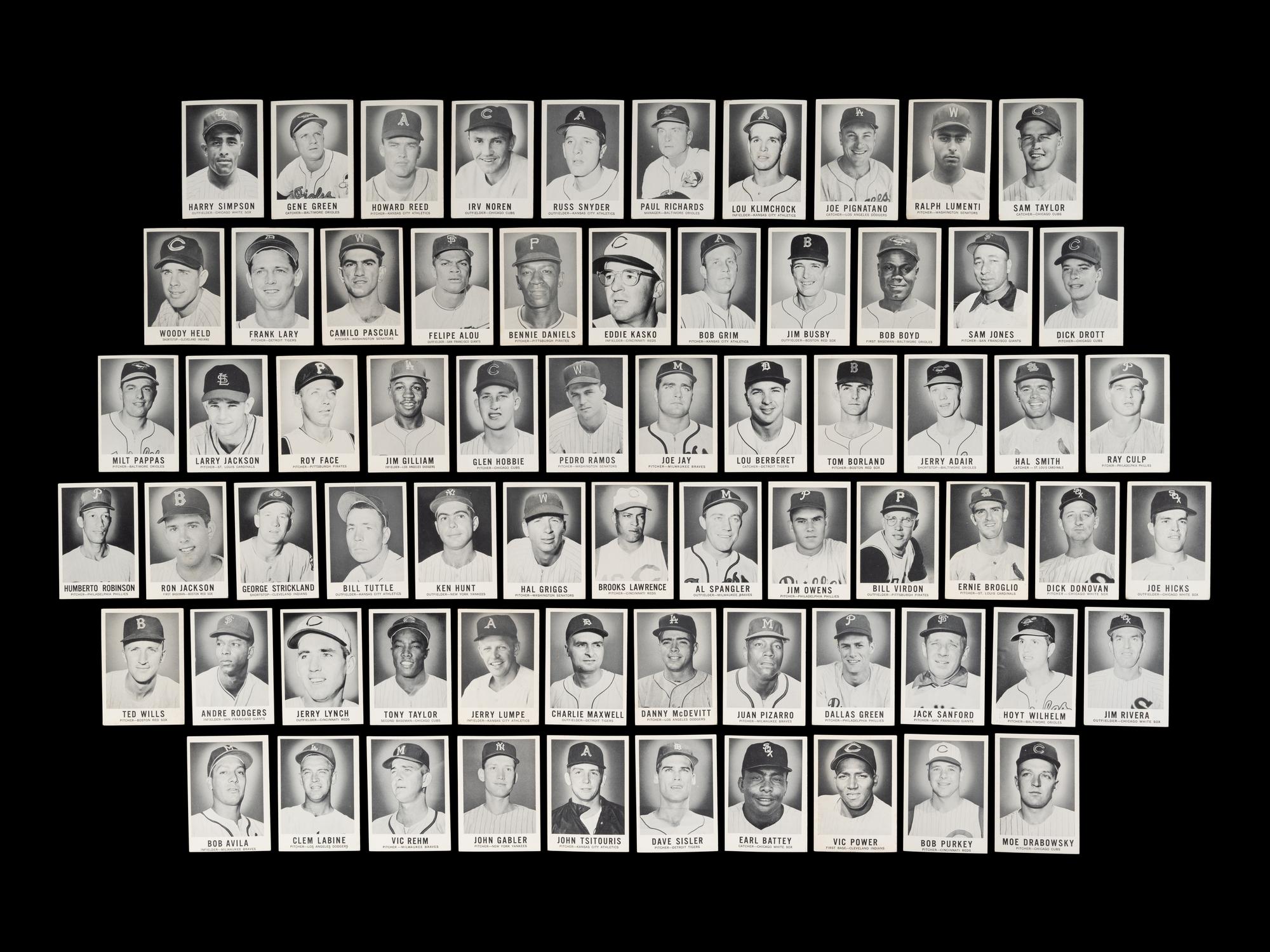 A Group of 68 Assorted 1960 Leaf Baseball Cards,