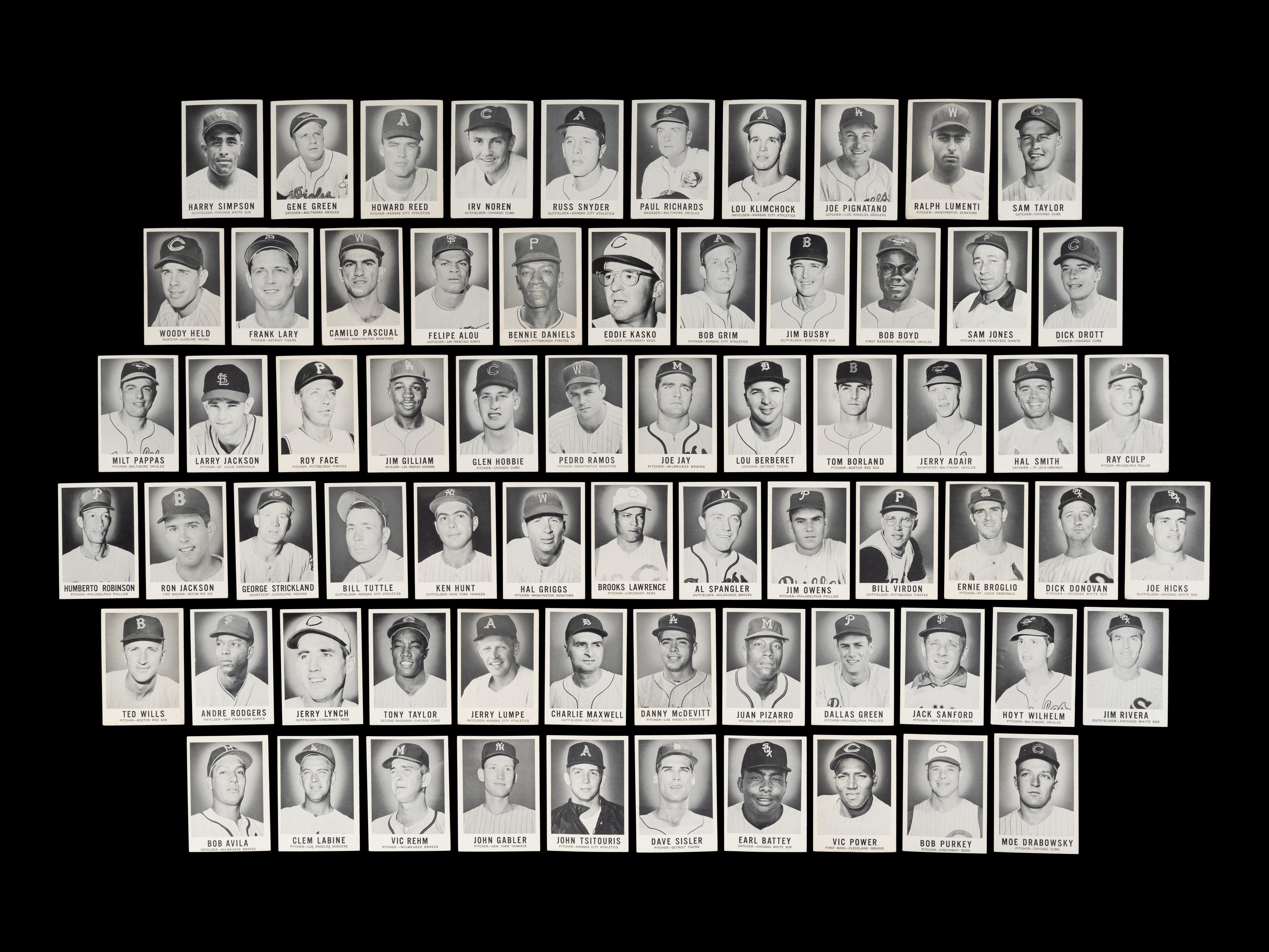 A Group of 68 Assorted 1960 Leaf Baseball Cards,