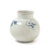 A Small Korean Blue and White Porcelain Jar