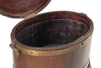 A George II Brass Mounted Mahogany Cellarette on Stand