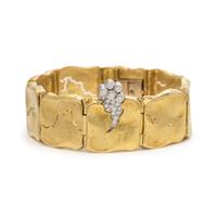 SEIDENGANG, YELLOW GOLD AND DIAMOND 'ODYSSEY' BRACELET