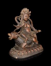 A Sino-Tibetan Copper Alloy Figure of a Bodhisattva