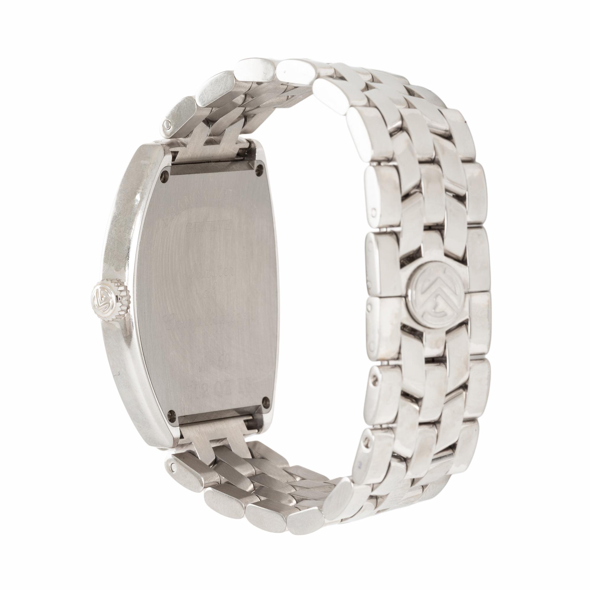 Franck Muller, Ref. 7502, Stainless Steel 'Cintrée Curvex' Watch with Diamond Bezel, with Box and Papers