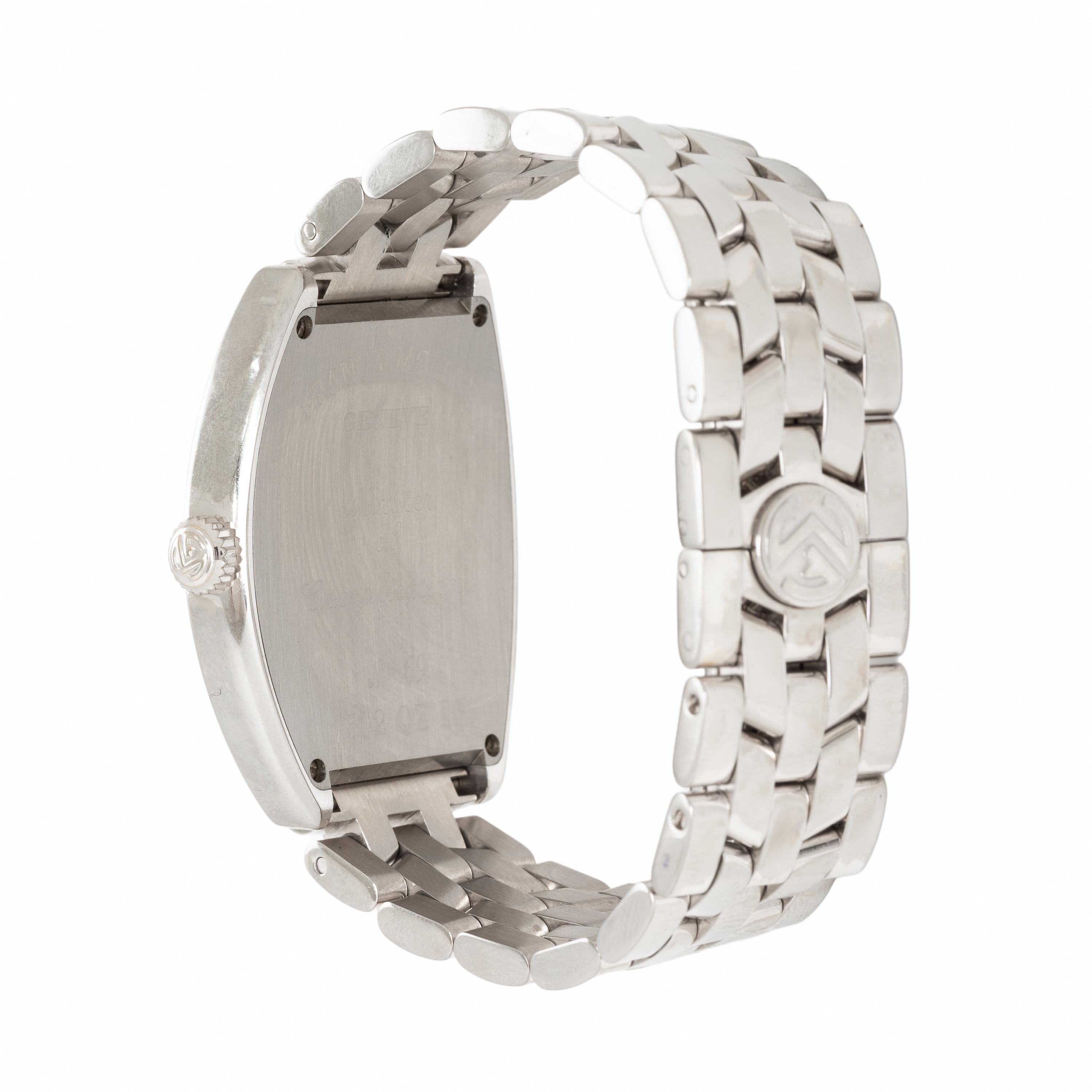 Franck Muller, Ref. 7502, Stainless Steel 'Cintrée Curvex' Watch with Diamond Bezel, with Box and Papers